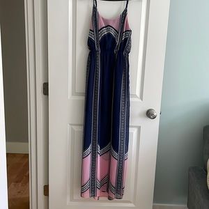 Fire Los Angeles Blue/Pink Maxi Dress